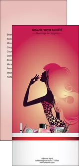 personnaliser modele de flyers cosmetique beaute coiffure soin MLGI22378