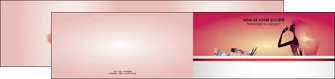realiser depliant 2 volets  4 pages  cosmetique beaute coiffure soin MLGI22380