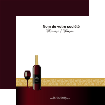 personnaliser modele de flyers vin commerce et producteur vin vignoble bouteille de vin MIFBE23268