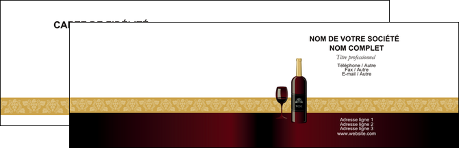 creation graphique en ligne carte de visite vin commerce et producteur vin vignoble bouteille de vin MLIG23278