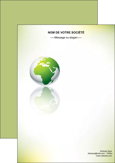 creation graphique en ligne flyers paysage nature nature verte ecologie MLGI23550