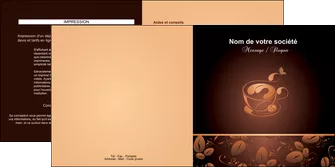 personnaliser maquette depliant 2 volets  4 pages  bar et cafe et pub cafe cafe noir cafe delices MLGI23584