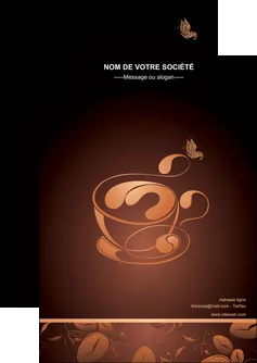 personnaliser maquette flyers bar et cafe et pub cafe cafe noir cafe delices MLGI23586