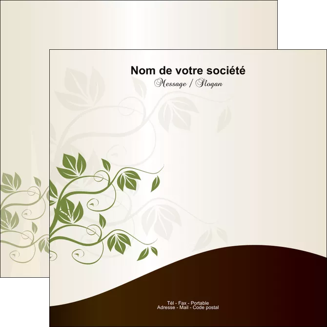 modele en ligne flyers fleuriste et jardinage feuilles feuilles vertes nature MLGI23620