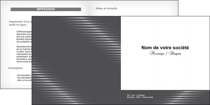 faire depliant 2 volets  4 pages  texture contexture structure MLIGLU23990
