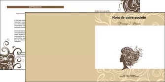 impression depliant 2 volets  4 pages  institut de beaute beaute coiffure soin MLGI24210