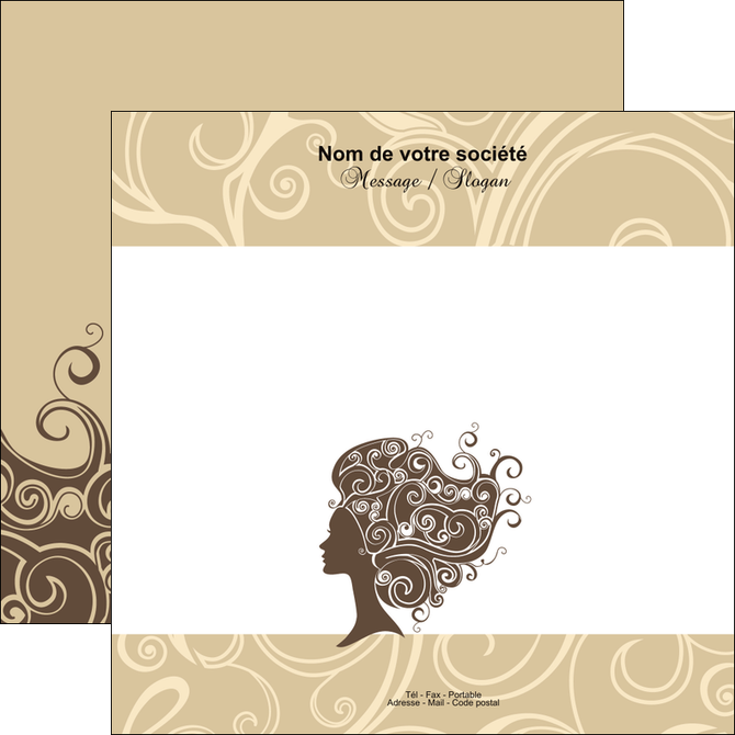 impression flyers institut de beaute beaute coiffure soin MLGI24230