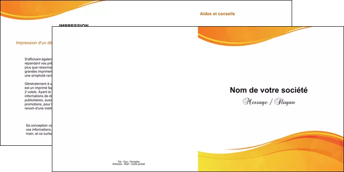 creer modele en ligne depliant 2 volets  4 pages  texture contexture structure MID24430