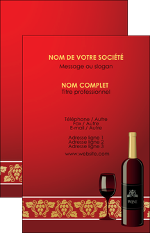 creer modele en ligne carte de visite vin commerce et producteur vin vignoble bouteille de vin MID25266