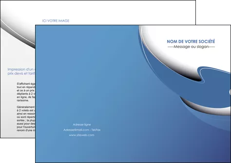 creer modele en ligne depliant 2 volets  4 pages  ure en  bleu pastel courbes fluides MLGI25282