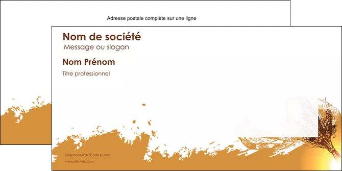 exemple enveloppe boulangerie boulangerie boulange boulanger MIFBE25324