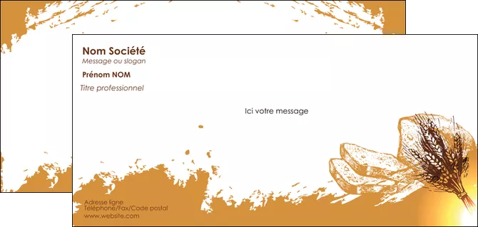 realiser carte de correspondance boulangerie boulangerie boulange boulanger MID25326
