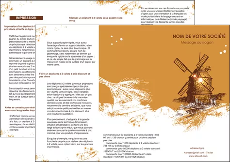 impression depliant 3 volets  6 pages  boulangerie boulangerie boulange boulanger MIFBE25396