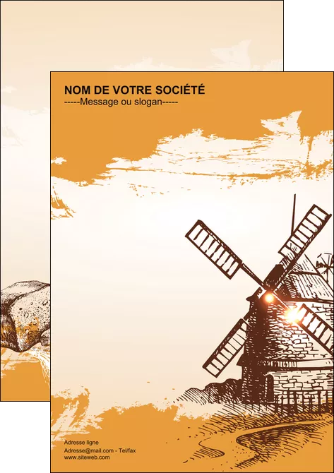 impression flyers bar et cafe et pub boulangerie boulange boulanger MLIGLU25436