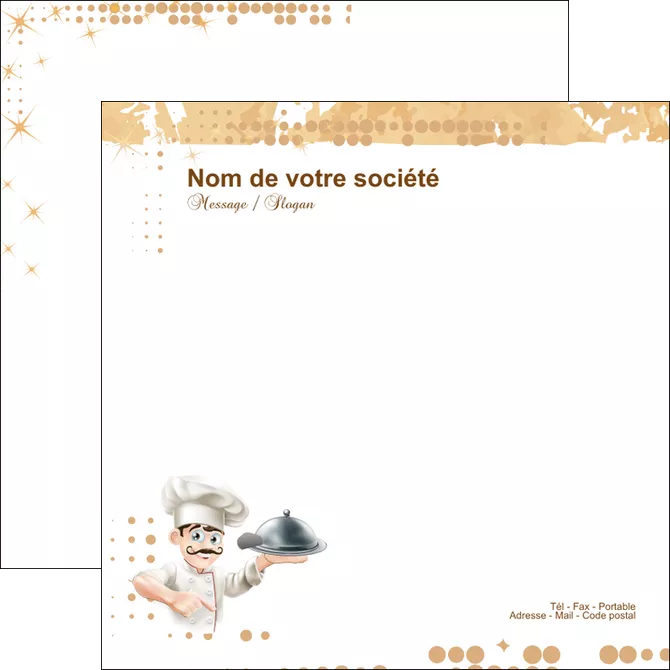 imprimer flyers boulangerie restaurant restauration restaurateur MLGI25812