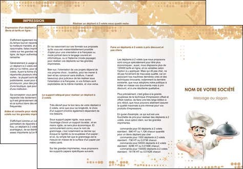 realiser depliant 3 volets  6 pages  boulangerie restaurant restauration restaurateur MLGI25822