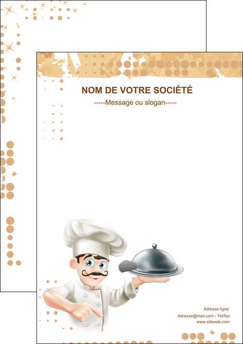 modele en ligne flyers boulangerie restaurant restauration restaurateur MIFLU25832
