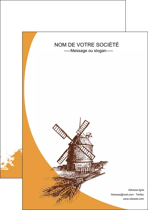 personnaliser maquette affiche boulangerie boulanger boulange MIFCH25876