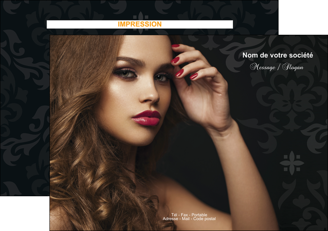 modele flyers cosmetique coiffure salon salon de coiffure MMIF25994