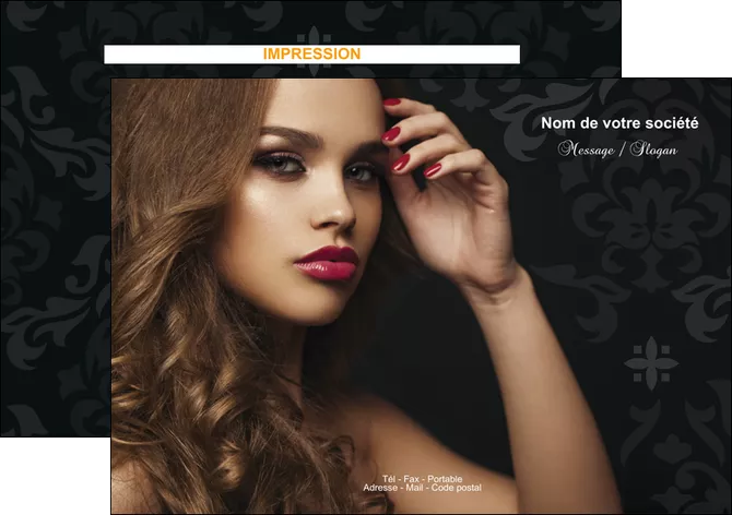modele flyers cosmetique coiffure salon salon de coiffure MIFBE25994
