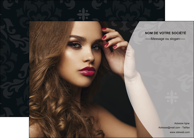 exemple affiche cosmetique coiffure salon salon de coiffure MID26068