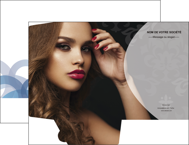 creation graphique en ligne pochette a rabat cosmetique coiffure salon salon de coiffure MMIF26082