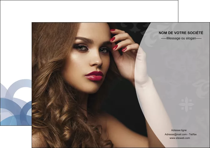 personnaliser modele de flyers cosmetique coiffure salon salon de coiffure MLIGLU26092