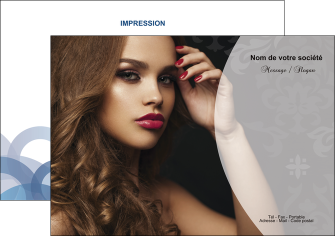 modele en ligne flyers cosmetique coiffure salon salon de coiffure MLIGBE26094