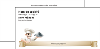 maquette en ligne a personnaliser enveloppe metiers de la cuisine menu restaurant restaurant francais MIS26154
