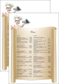 faire affiche metiers de la cuisine menu restaurant restaurant francais MFLUOO26156