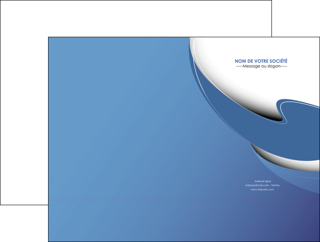 creer modele en ligne pochette a rabat ure en  bleu pastel courbes fluides MIFLU26224