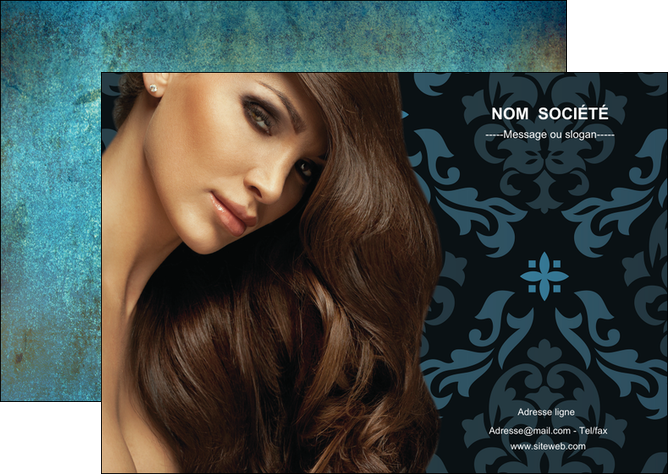 creer modele en ligne flyers centre esthetique  coiffure salon de coiffure beaute MFLUOO26290