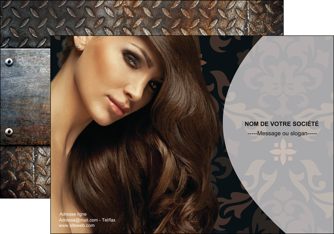 modele en ligne affiche centre esthetique  coiffure coiffeur coiffeuse MID26316