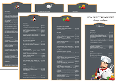 faire modele a imprimer depliant 3 volets  6 pages  metiers de la cuisine menu restaurant restaurant francais MLGI26408