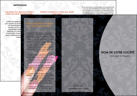 personnaliser maquette depliant 3 volets  6 pages  cosmetique beaute ongles beaute des ongles MIFBE26510