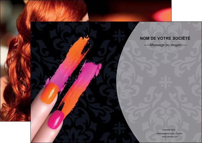 creer modele en ligne affiche cosmetique beaute ongles beaute des ongles MLIGLU26512