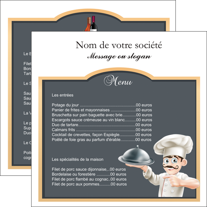impression flyers metiers de la cuisine c MIFCH26548