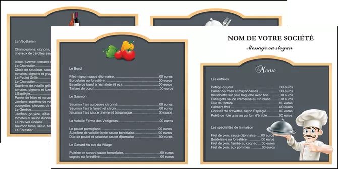exemple depliant 2 volets  4 pages  metiers de la cuisine c MLGI26556