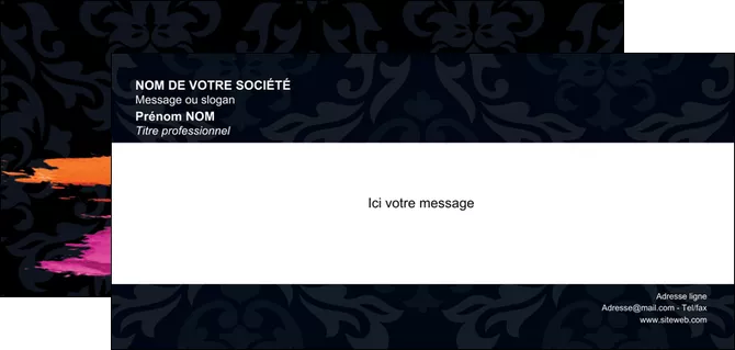 imprimerie carte de correspondance cosmetique mode beaute salon MIFBE26674