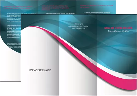realiser depliant 3 volets  6 pages  texture contexture structure MIFBE26732