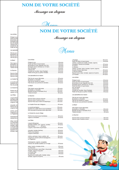 imprimerie affiche metiers de la cuisine menu restaurant restaurant francais MLGI26932