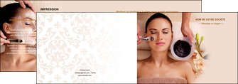 imprimerie depliant 2 volets  4 pages  cosmetique masque masque du visage soin du visage MLGI26976