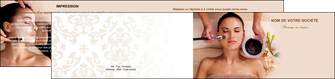 realiser depliant 2 volets  4 pages  cosmetique masque masque du visage soin du visage MLGI26978