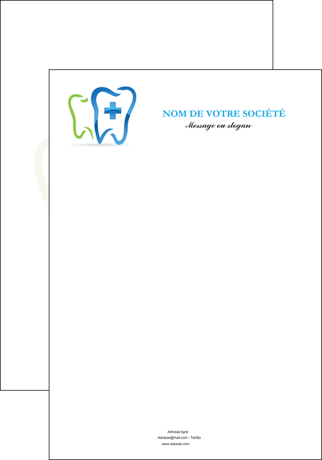 imprimerie affiche dentiste dents dentiste dentier MIS26990
