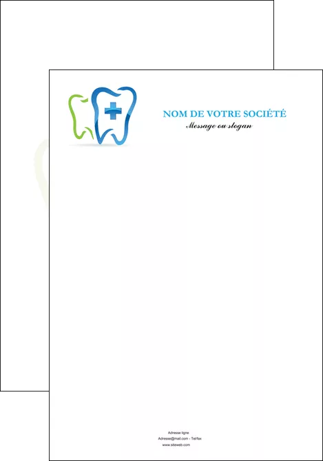 imprimerie affiche dentiste dents dentiste dentier MID26990