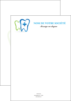 personnaliser maquette affiche dentiste dents dentiste dentier MIFCH26992