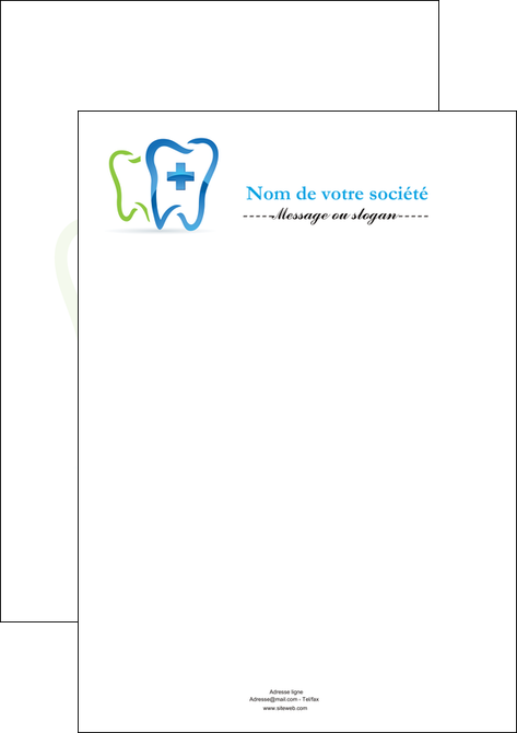 realiser affiche dentiste dents dentiste dentier MIDCH27002