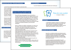 creer modele en ligne depliant 2 volets  4 pages  dentiste dents dentiste dentier MIF27006
