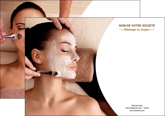 maquette en ligne a personnaliser affiche centre esthetique  masque masque du visage soin du visage MLIGLU27020