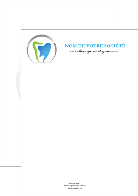 realiser flyers dentiste dents soins dentaires caries MIF27116